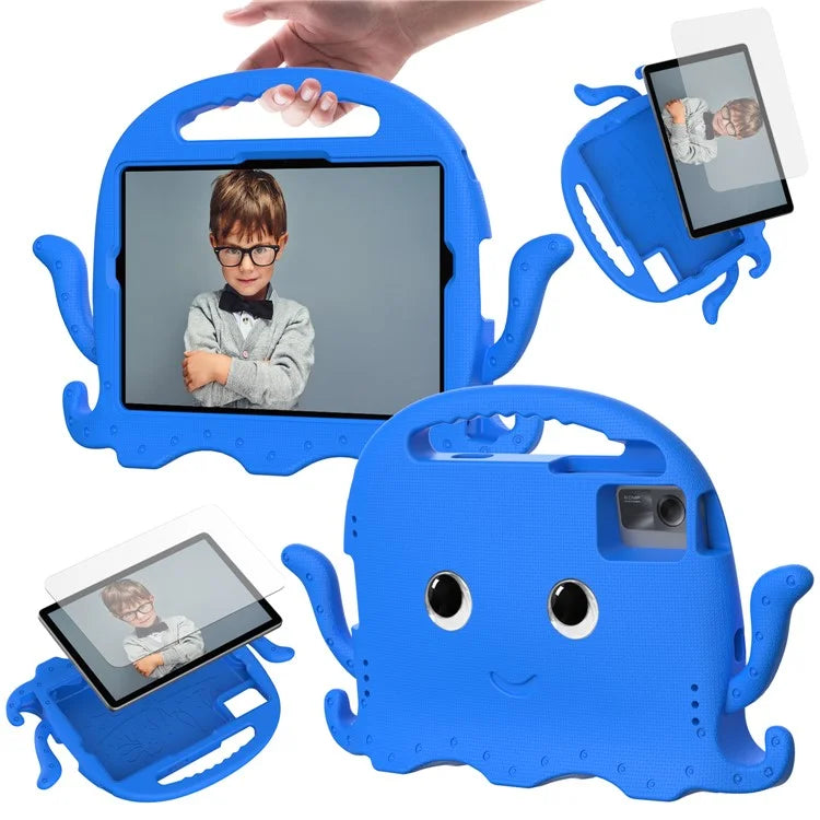 For Samsung Galaxy Tab A9+ / S7 / S8 / S9 / S9 FE / Redmi Pad SE / Xiaomi Pad 6 / Lenovo Tab M11 EVA Case Cartoon Octopus Tablet Cover