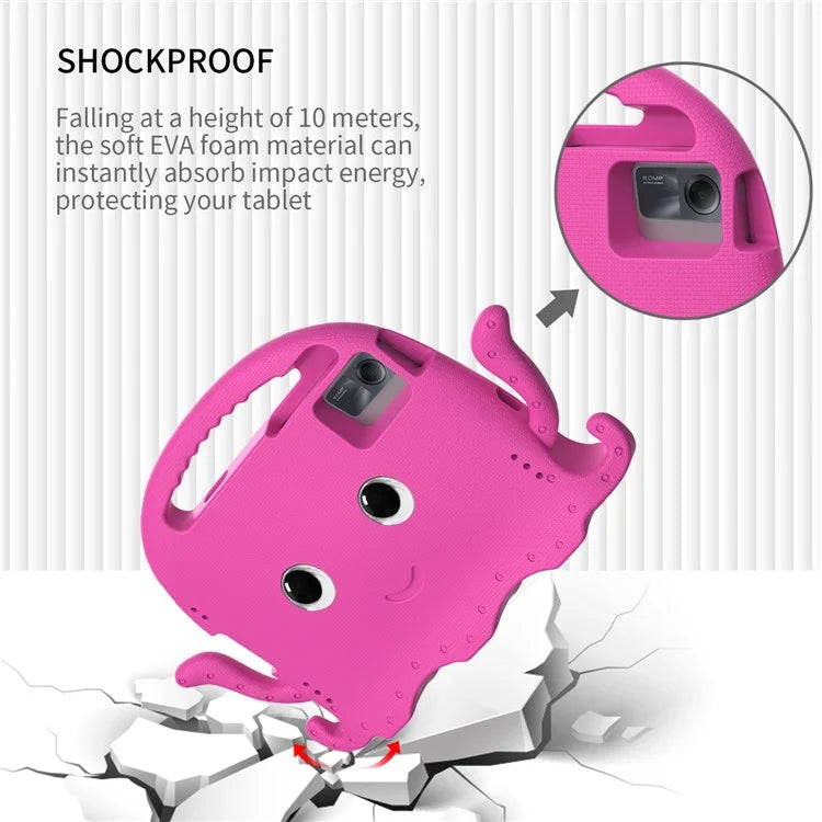 For Samsung Galaxy Tab A9+ / S7 / S8 / S9 / S9 FE / Redmi Pad SE / Xiaomi Pad 6 / Lenovo Tab M11 EVA Case Cartoon Octopus Tablet Cover