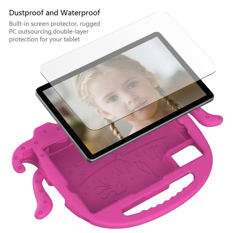 For Samsung Galaxy Tab A9+ / S7 / S8 / S9 / S9 FE / Redmi Pad SE / Xiaomi Pad 6 / Lenovo Tab M11 EVA Case Cartoon Octopus Tablet Cover