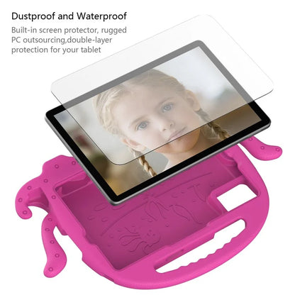 For Samsung Galaxy Tab A9+ / S7 / S8 / S9 / S9 FE / Redmi Pad SE / Xiaomi Pad 6 / Lenovo Tab M11 EVA Case Cartoon Octopus Tablet Cover