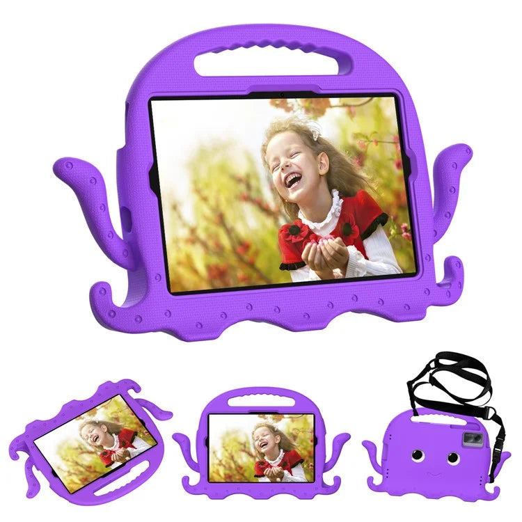 For Samsung Galaxy Tab A9+ / S7 / S8 / S9 / S9 FE / Redmi Pad SE / Xiaomi Pad 6 / Lenovo Tab M11 EVA Case Cartoon Octopus Tablet Cover
