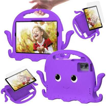 For Samsung Galaxy Tab A9+ / S7 / S8 / S9 / S9 FE / Redmi Pad SE / Xiaomi Pad 6 / Lenovo Tab M11 EVA Case Cartoon Octopus Tablet Cover