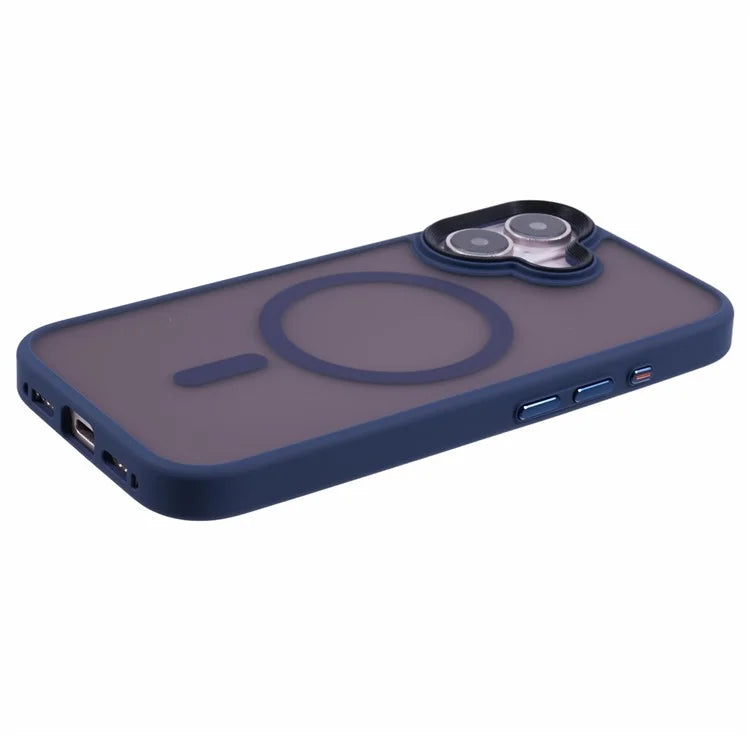 For iPhone 16 Case Compatible with MagSafe TPU+PC Rubberized Finish Phone Cover
