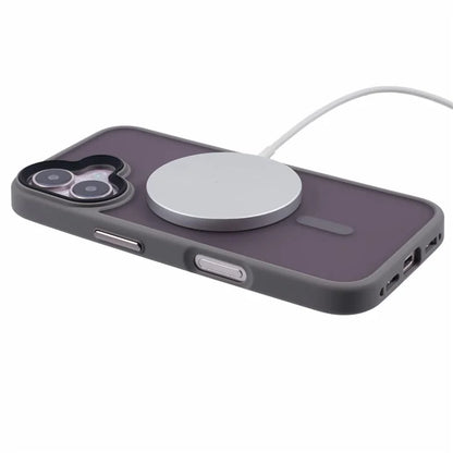 For iPhone 16 Case Compatible with MagSafe TPU+PC Rubberized Finish Phone Cover