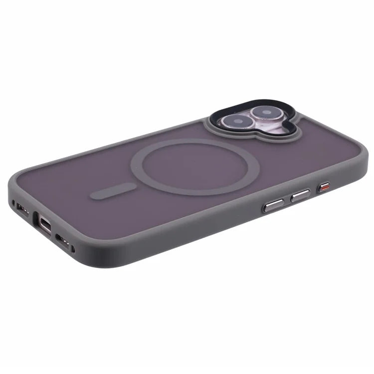 For iPhone 16 Case Compatible with MagSafe TPU+PC Rubberized Finish Phone Cover