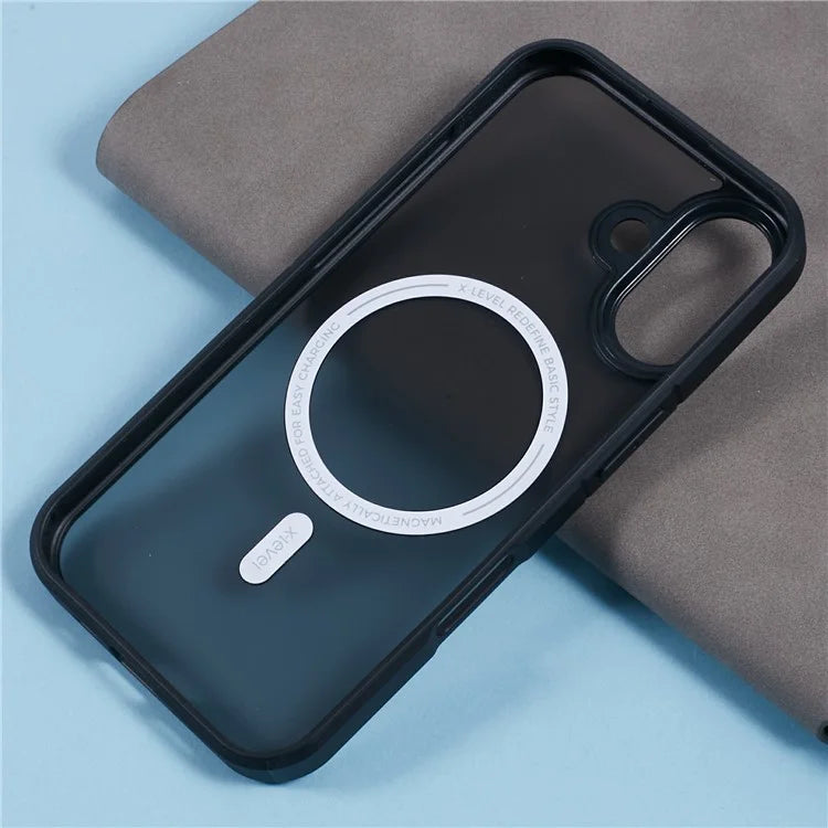 X-LEVEL For iPhone 16 Case Compatible with MagSafe PC+TPU Matte Phone Cover