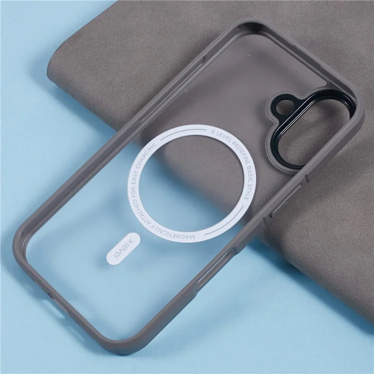 X-LEVEL For iPhone 16 Case Compatible with MagSafe PC+TPU Matte Phone Cover