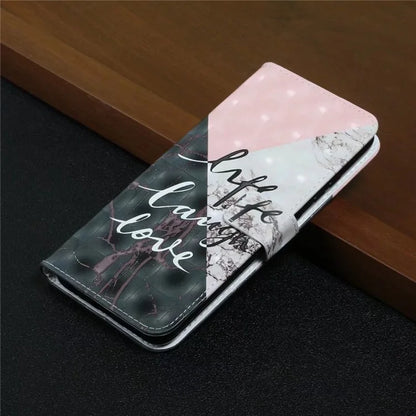 For Realme 12 4G / 12+ 5G Case 3D Creative Pattern PU Leather Stand Phone Cover
