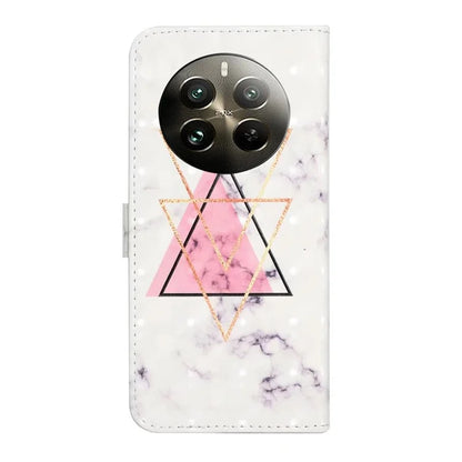 For Realme 12 4G / 12+ 5G Case 3D Creative Pattern PU Leather Stand Phone Cover