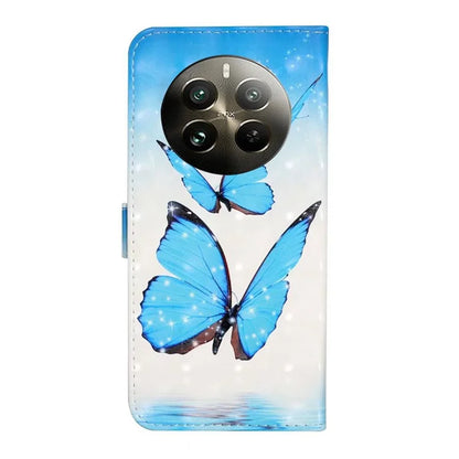 For Realme 12 4G / 12+ 5G Case 3D Creative Pattern PU Leather Stand Phone Cover