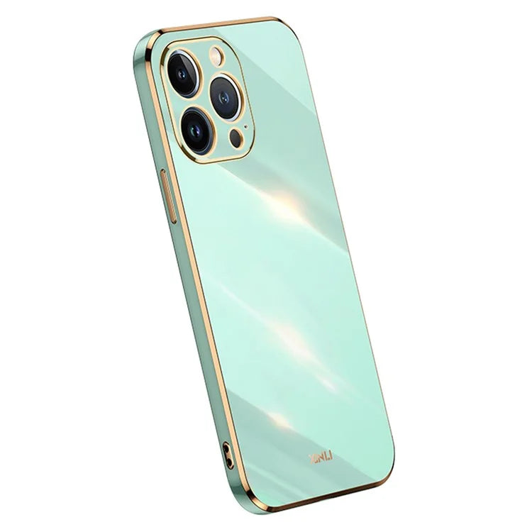 XINLI For iPhone 16 Pro Case TPU Phone Cover with Electroplating Frame
