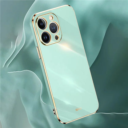 XINLI For iPhone 16 Pro Case TPU Phone Cover with Electroplating Frame
