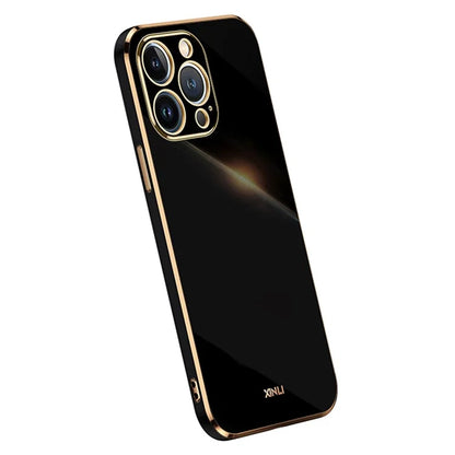 XINLI For iPhone 16 Pro Case TPU Phone Cover with Electroplating Frame