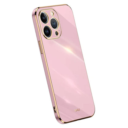 XINLI For iPhone 16 Pro Case TPU Phone Cover with Electroplating Frame