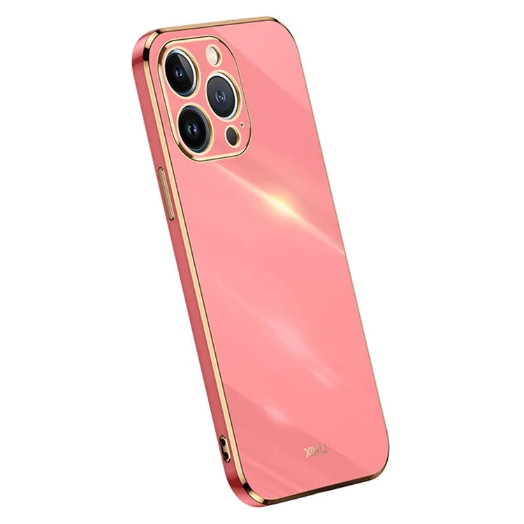 XINLI For iPhone 16 Pro Case TPU Phone Cover with Electroplating Frame