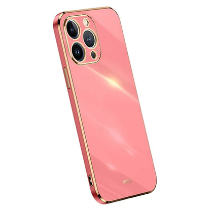 XINLI For iPhone 16 Pro Case TPU Phone Cover with Electroplating Frame