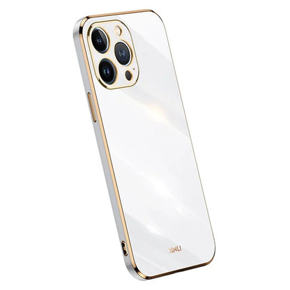 XINLI For iPhone 16 Pro Case TPU Phone Cover with Electroplating Frame