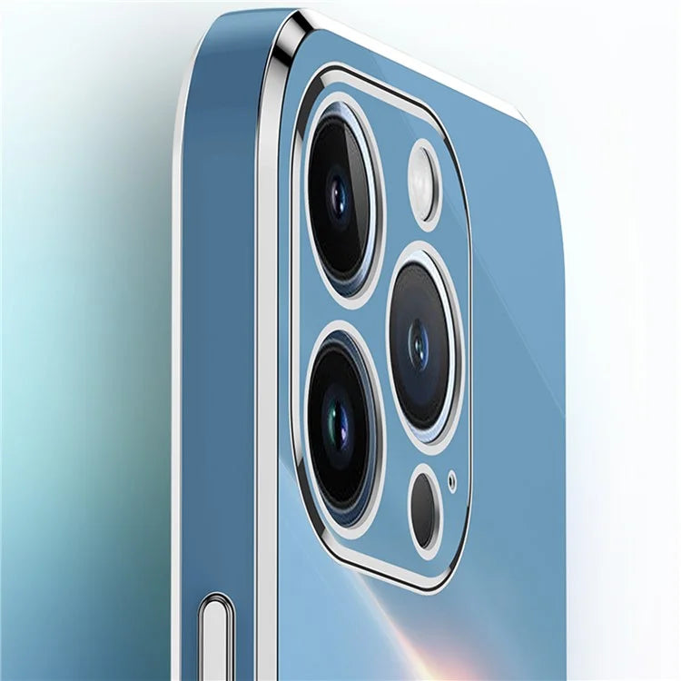 XINLI For iPhone 16 Pro Case TPU Phone Cover with Electroplating Frame