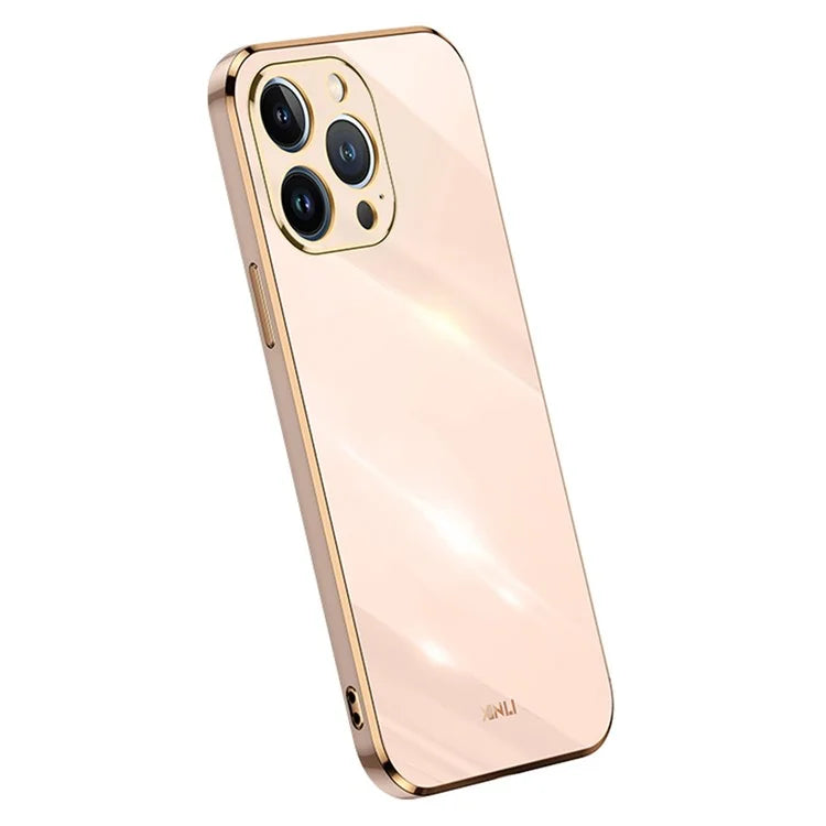 XINLI For iPhone 16 Pro Case TPU Phone Cover with Electroplating Frame