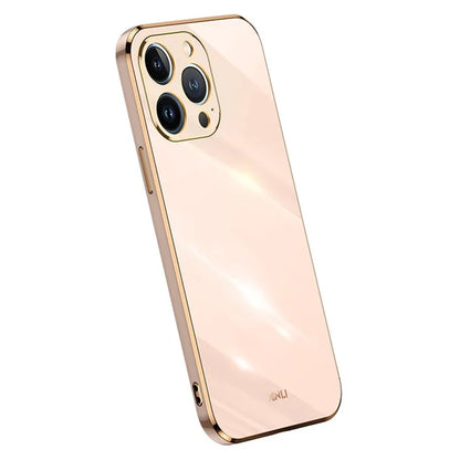 XINLI For iPhone 16 Pro Case TPU Phone Cover with Electroplating Frame