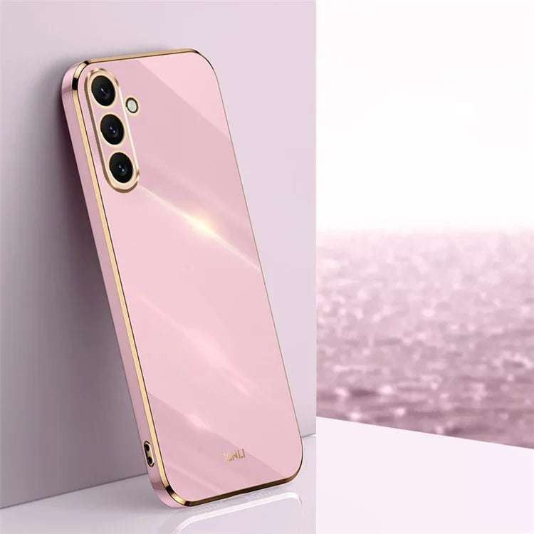 XINLI For Samsung Galaxy A16 5G Case TPU Phone Cover with Electroplating Frame