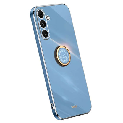 XINLI For Samsung Galaxy A16 5G Case Ring Kickstand Electroplating TPU Phone Cover