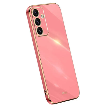 XINLI For Samsung Galaxy S24 FE Case TPU Phone Cover with Electroplating Frame