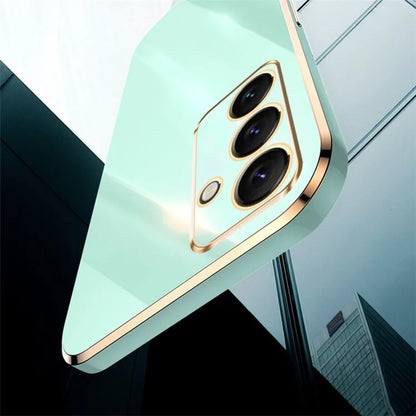 XINLI For Samsung Galaxy S24 FE Case TPU Phone Cover with Electroplating Frame