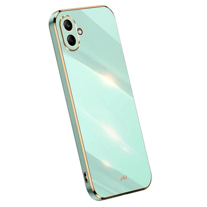 XINLI For Samsung Galaxy A06 Case TPU Phone Cover with Electroplating Frame