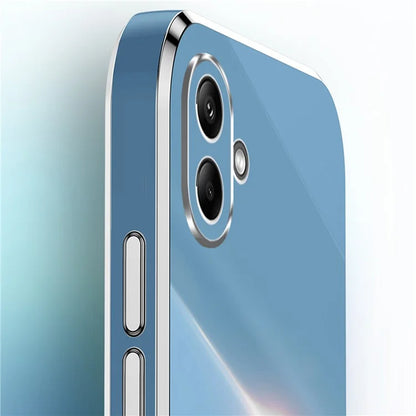 XINLI For Samsung Galaxy A06 Case TPU Phone Cover with Electroplating Frame