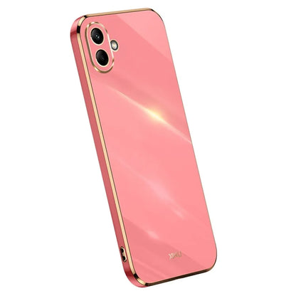 XINLI For Samsung Galaxy A06 Case TPU Phone Cover with Electroplating Frame