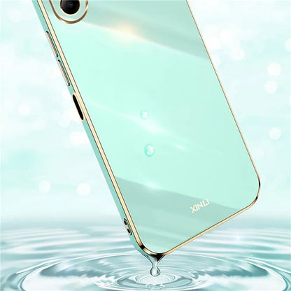 XINLI For Samsung Galaxy A06 Case TPU Phone Cover with Electroplating Frame
