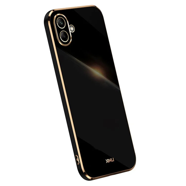 XINLI For Samsung Galaxy A06 Case TPU Phone Cover with Electroplating Frame