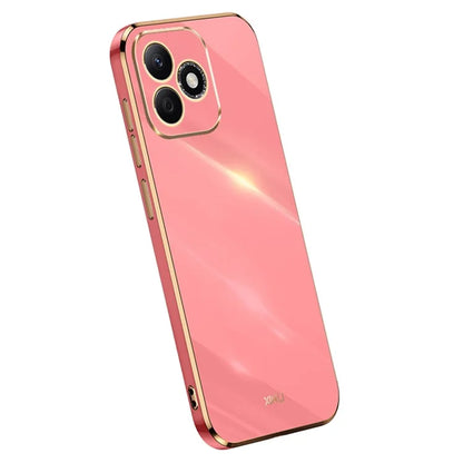 XINLI For Honor X60i 5G Case TPU Phone Cover with Electroplating Frame