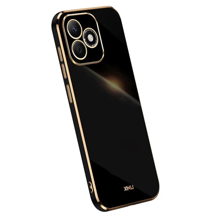 XINLI For Honor X60i 5G Case TPU Phone Cover with Electroplating Frame