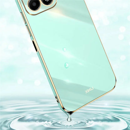 XINLI For Honor X6b 4G Case TPU Phone Cover with Electroplating Frame