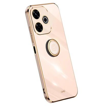 XINLI For Xiaomi Redmi 13 5G / 4G Case Ring Kickstand Electroplating TPU Phone Cover