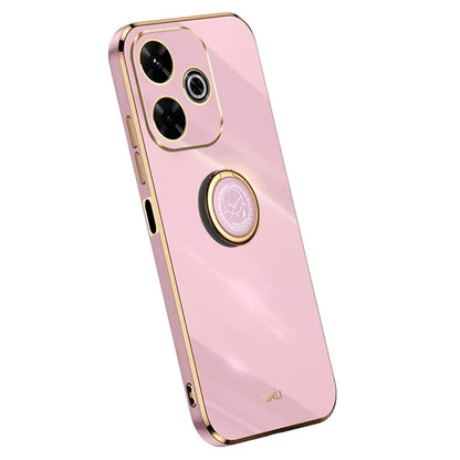 XINLI For Xiaomi Redmi 13 5G / 4G Case Ring Kickstand Electroplating TPU Phone Cover