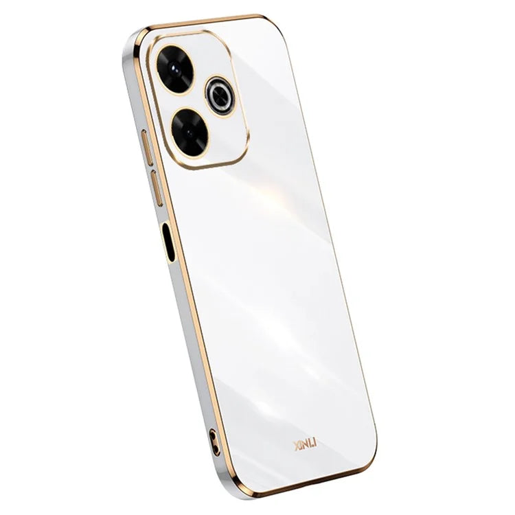 XINLI For Xiaomi Redmi 13 5G / 4G Case TPU Phone Cover with Electroplating Frame