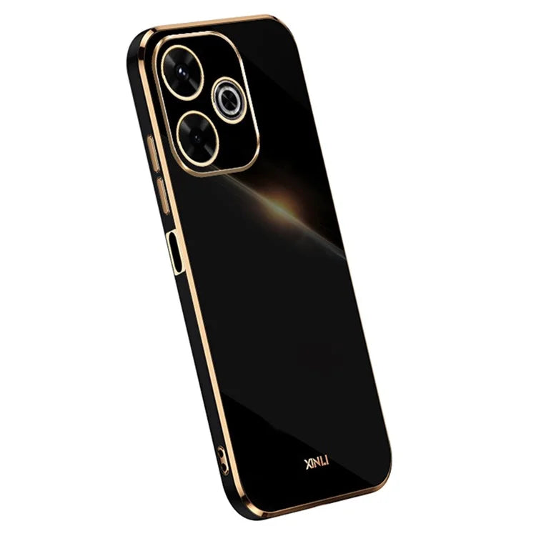 XINLI For Xiaomi Redmi 13 5G / 4G Case TPU Phone Cover with Electroplating Frame