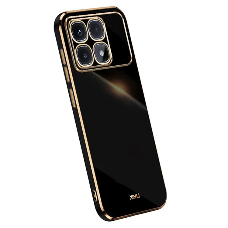 XINLI For Xiaomi Redmi K70 Ultra Case TPU Phone Cover with Electroplating Frame