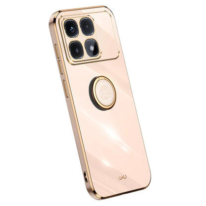 XINLI For Xiaomi Redmi K70 Ultra Case Ring Kickstand Electroplating TPU Phone Cover