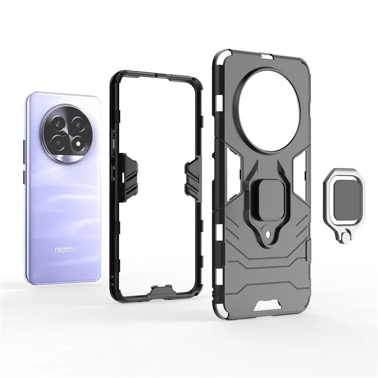 For Realme 13 Pro 5G Case PC+TPU Protective Phone Cover with Ring Kickstand