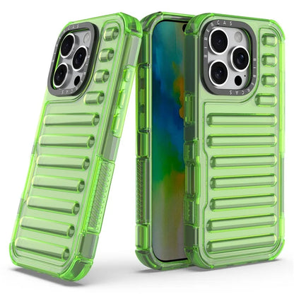 For iPhone 16 Pro Max Case Stripe Design Anti-Slip Detachable TPU+PC Phone Cover