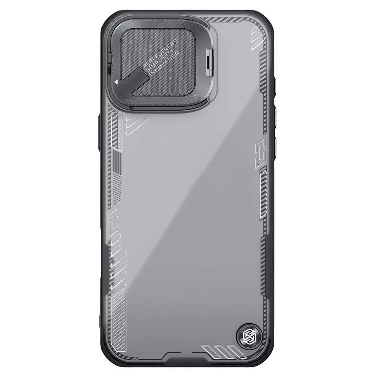 NILLKIN Iceblade Prop for iPhone 16 Pro Max Case PC+TPU Phone Shell with Lens Cover Kickstand