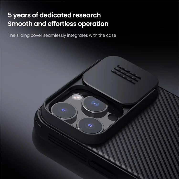 NILLKIN Camshield Pro Series for iPhone 16 Pro Max Case PC+TPU Slide Camera Lid Phone Cover