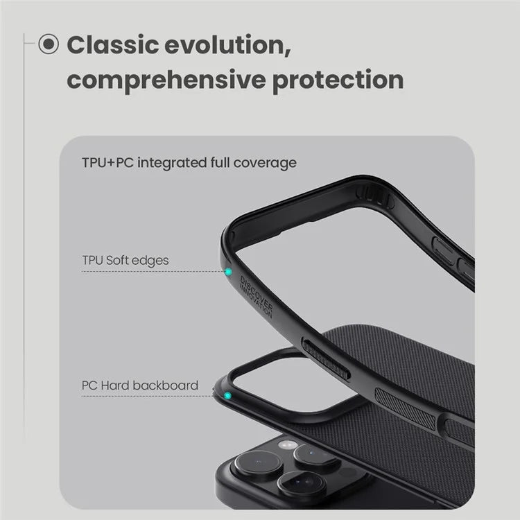 NILLKIN Super Frosted Shield Pro For iPhone 16 Pro Max Case Matte PC+TPU Phone Cover