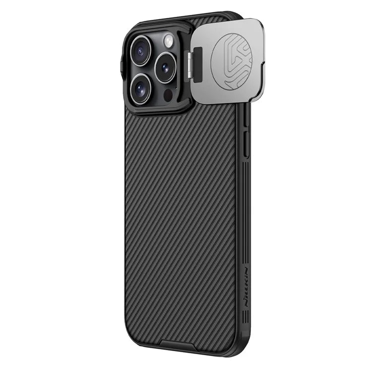 NILLKIN Camshield Prop Magnetic Series for iPhone 16 Pro Max Case Compatible with MagSafe PC+TPU Phone Cover with Camera Cover