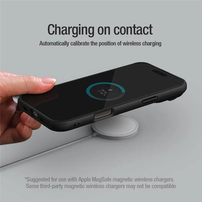 NILLKIN Camshield Prop Magnetic Series for iPhone 16 Pro Max Case Compatible with MagSafe PC+TPU Phone Cover with Camera Cover