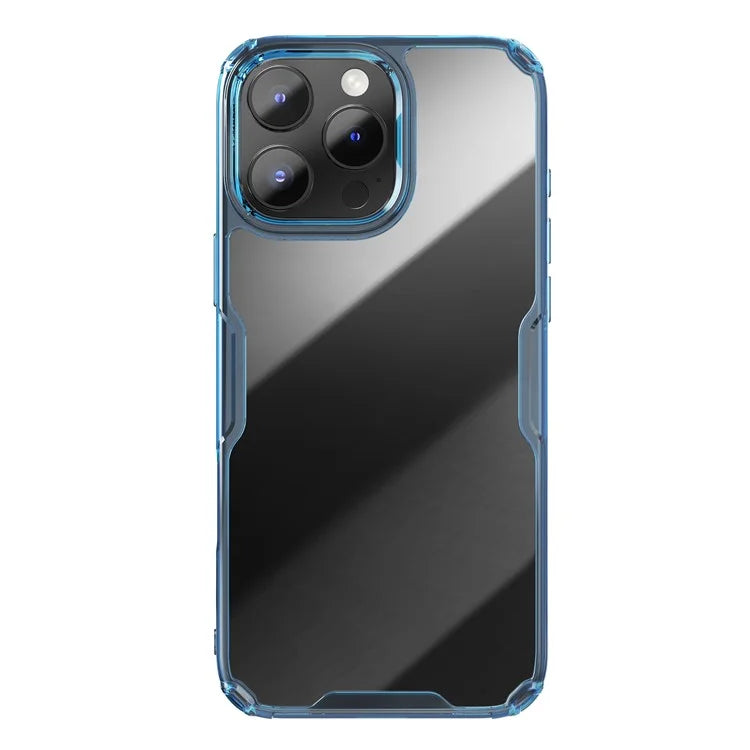 NILLKIN Nature Pro Series for iPhone 16 Pro Max Clear Case PC+TPU Phone Back Cover